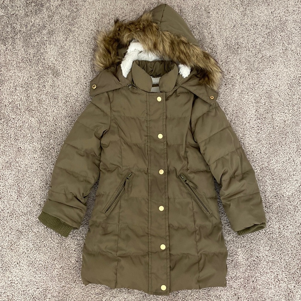 Winter warm Kids girl parka jacket size 6 - Picture 2 of 9